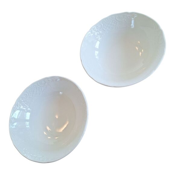 ⭐️Johnson Brothers⭐️Richmond White 2 Coupe Cereal Bowls set of TWO - Picture 8 of 10